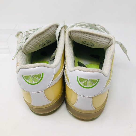 Nike Court Royale Lime Sneakers / Running Shoes 336125-111 - White Leather Sz 9 - Picture 9 of 10